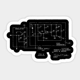 Bio-instrumentation Apparatus Vintage Patent Hand Drawing Sticker